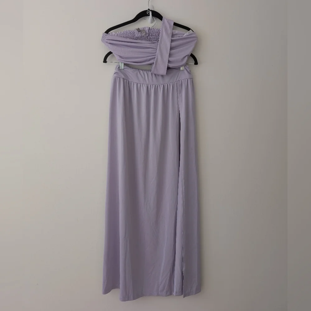 ASOS Lilac Two-Piece Swim Cover-Up Set - US Size 10 (Top) / US Size 8 (Skirt)